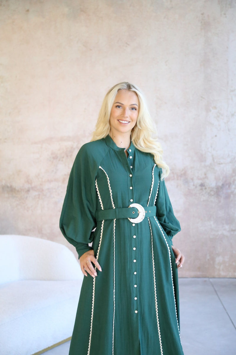 emerald green boho maxi dress Emerald Green Long Sleeve 'Whimsical' Boho Maxi Dress with Pockets and –  Jealouzy Fashion