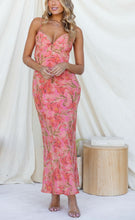 Load image into Gallery viewer, Taylah Blush Floral Maxi Dress with Back Tie Feature