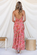 Load image into Gallery viewer, Taylah Blush Floral Maxi Dress with Back Tie Feature