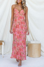 Load image into Gallery viewer, Taylah Blush Floral Maxi Dress with Back Tie Feature