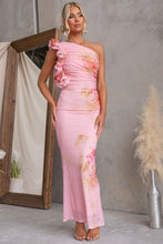 Load image into Gallery viewer, Baby Pink Ashwin Floral Bodycon Maxi Dress