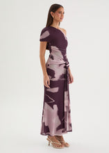 Load image into Gallery viewer, Mesh Drop Shoulder Maxi Dress - Abstract Print
