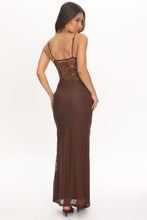 Load image into Gallery viewer, Chocolate Lace Contour Maxi Dress
