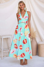 Load image into Gallery viewer, Jovie Halter Retro Maxi Dress