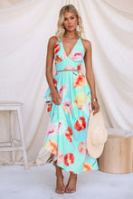 Load image into Gallery viewer, Jovie Halter Retro Maxi Dress