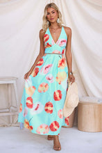 Load image into Gallery viewer, Jovie Halter Retro Maxi Dress