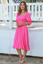 Load image into Gallery viewer, Hot Pink &#39;Jora&#39; Summer Midi Dress