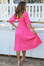 Load image into Gallery viewer, Hot Pink &#39;Jora&#39; Summer Midi Dress