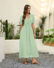 Load image into Gallery viewer, Sage &#39;Mystic Moon&#39; Detailed Midi Dress