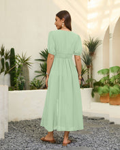 Load image into Gallery viewer, Sage &#39;Mystic Moon&#39; Detailed Midi Dress