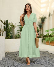 Load image into Gallery viewer, Sage &#39;Mystic Moon&#39; Detailed Midi Dress