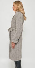 Load image into Gallery viewer, Brown &amp; White Tweed Winter Coat