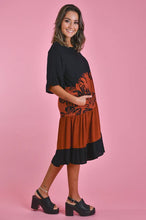 Load image into Gallery viewer, Rust Autumn Vibe Panel Dress with Pockets