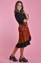 Load image into Gallery viewer, Rust Autumn Vibe Panel Dress with Pockets