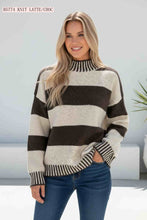 Load image into Gallery viewer, Latte &amp; Brown Large Knit Jumper
