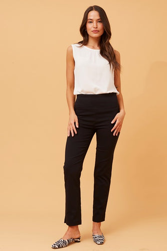 Black Regular Stretch Work Pants