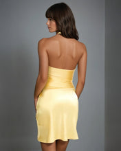Load image into Gallery viewer, Marigold Satin Mini Dress