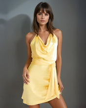 Load image into Gallery viewer, Marigold Satin Mini Dress