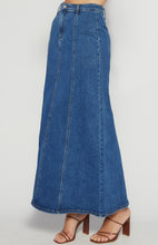 Load image into Gallery viewer, Maxi Denim Panel Skirt