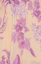 Load image into Gallery viewer, Lilac Floral Chiffon Trim Detail Tiered Dress