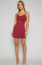 Load image into Gallery viewer, Burgundy Textured Mini Shirt Dress with Gold Buttons