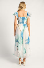 Load image into Gallery viewer, Wildflower Floral Print Sweetheart Neckline Chiffon Dress