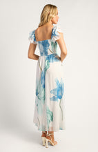 Load image into Gallery viewer, Wildflower Floral Print Sweetheart Neckline Chiffon Dress