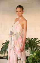 Load image into Gallery viewer, Blush Pink Patchwork Tiered Maxi Dress