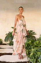 Load image into Gallery viewer, Blush Pink Patchwork Tiered Maxi Dress