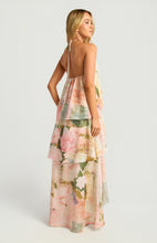 Load image into Gallery viewer, Blush Pink Patchwork Tiered Maxi Dress