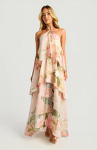 Load image into Gallery viewer, Blush Pink Patchwork Tiered Maxi Dress