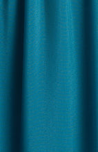 Load image into Gallery viewer, Teal Front Ruched Detail Waist Panel Chiffon Dress