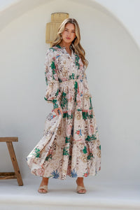 Multi Floral "Taneesha" Boho Dress