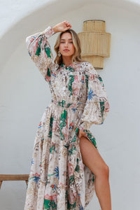 Multi Floral "Taneesha" Boho Dress