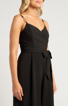 Load image into Gallery viewer, Black Jumpsuit with gold chain detailed strap