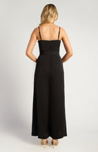 Load image into Gallery viewer, Black Jumpsuit with gold chain detailed strap