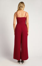 Load image into Gallery viewer, Red Jumpsuit with gold chain detailed strap