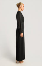 Load image into Gallery viewer, Black Long Sleeve Tailored Jumpsuit with Panel waist