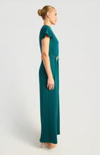Load image into Gallery viewer, Jade Front Pleated Jumpsuit with Gold Buckle Detail