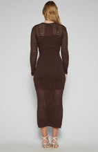 Load image into Gallery viewer, Expresso Crochet Knit Maxi Knit Dress