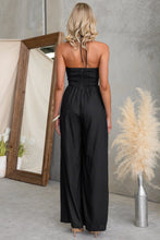 Load image into Gallery viewer, Black &amp; White Embroidered Jumpsuit