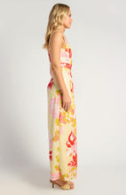 Load image into Gallery viewer, Lemon &amp; Red Abstract Two Piece Top and Wide Leg High Waisted Pant Set with Pockets
