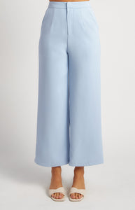 Pale Blue Two Piece Button Detail Vest and Pant Set