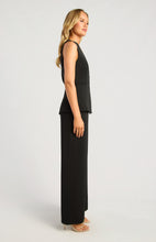 Load image into Gallery viewer, Black Button Up Detail Sleeveless Vest Top &amp; Pant Set