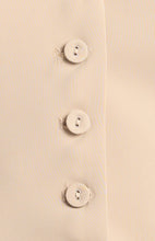Load image into Gallery viewer, Beige Button Up Detail Sleeveless Vest Top &amp; Pant Set