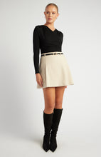 Load image into Gallery viewer, Black Long Sleeve Cross over Bodysuit