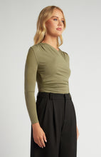 Load image into Gallery viewer, Sage Long Sleeve Cross over Bodysuit