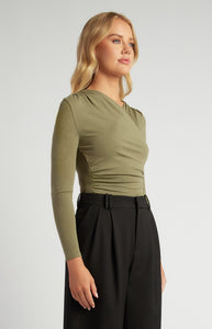 Sage Long Sleeve Cross over Bodysuit