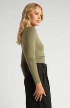 Load image into Gallery viewer, Sage Long Sleeve Cross over Bodysuit