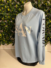 Load image into Gallery viewer, Baby Blue Graphic Windcheater